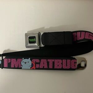 Buckle-Down Bravest Warriors Catbug Adjustable Seatbelt Buckle Belt | Unisex